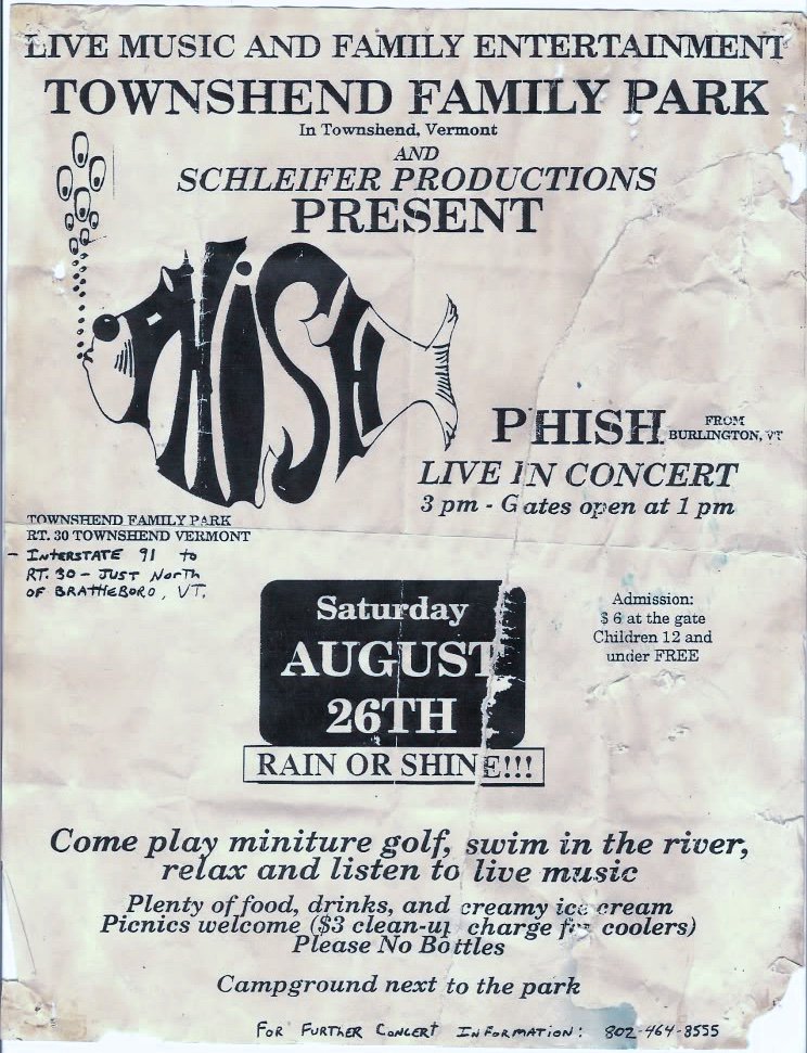 Ticket for 1989-08-26 at Townshend Family Park