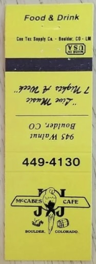 Ticket for 1990-04-05 at JJ Mccabe's