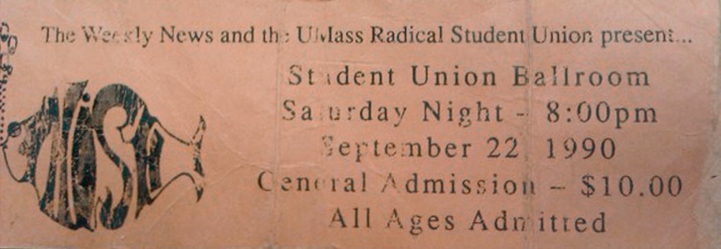 Ticket for 1990-09-22 at University Of Massachusetts