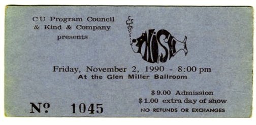 Ticket for 1990-11-02 at University Of Colorado
