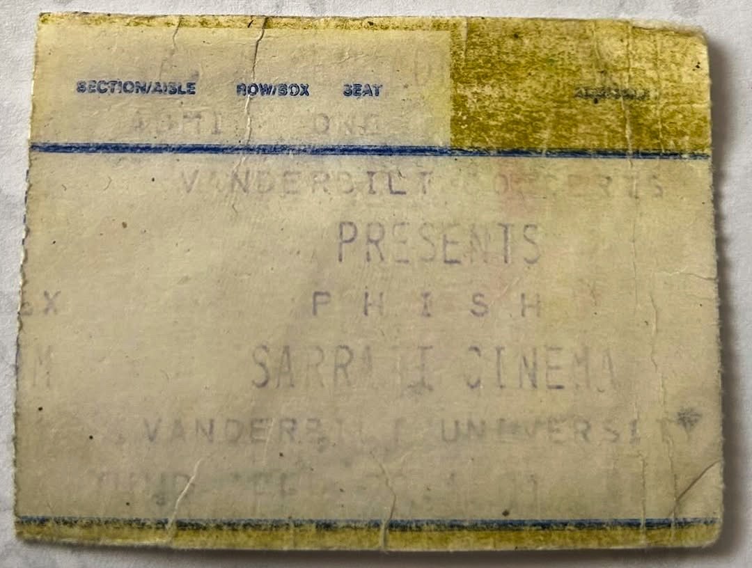 Ticket for 1991-02-28 at Vanderbilt University