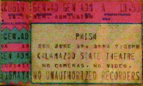 Ticket for 1994-06-19 at State Theater