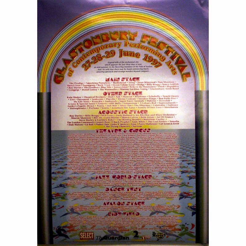 Ticket for 1997-06-27 at Worthy Farm