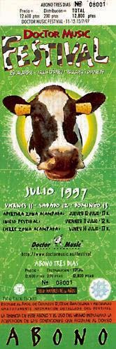 Ticket for 1997-07-11 at Doctor Music Festival