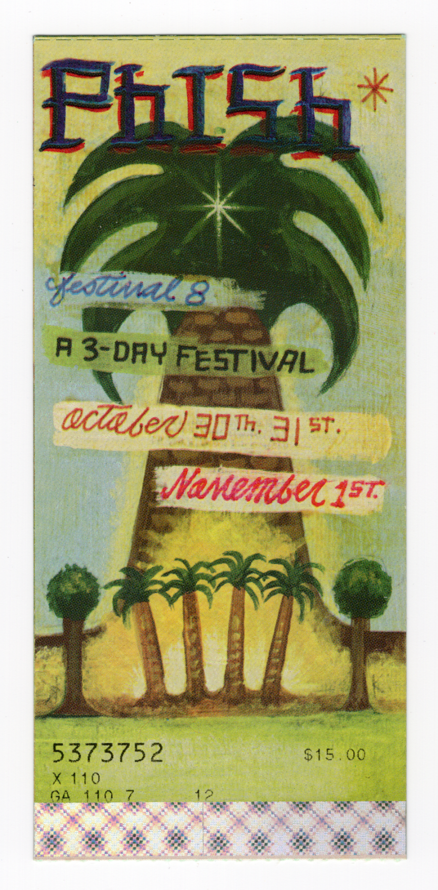 Ticket for 2009-10-29 at Festival 8
