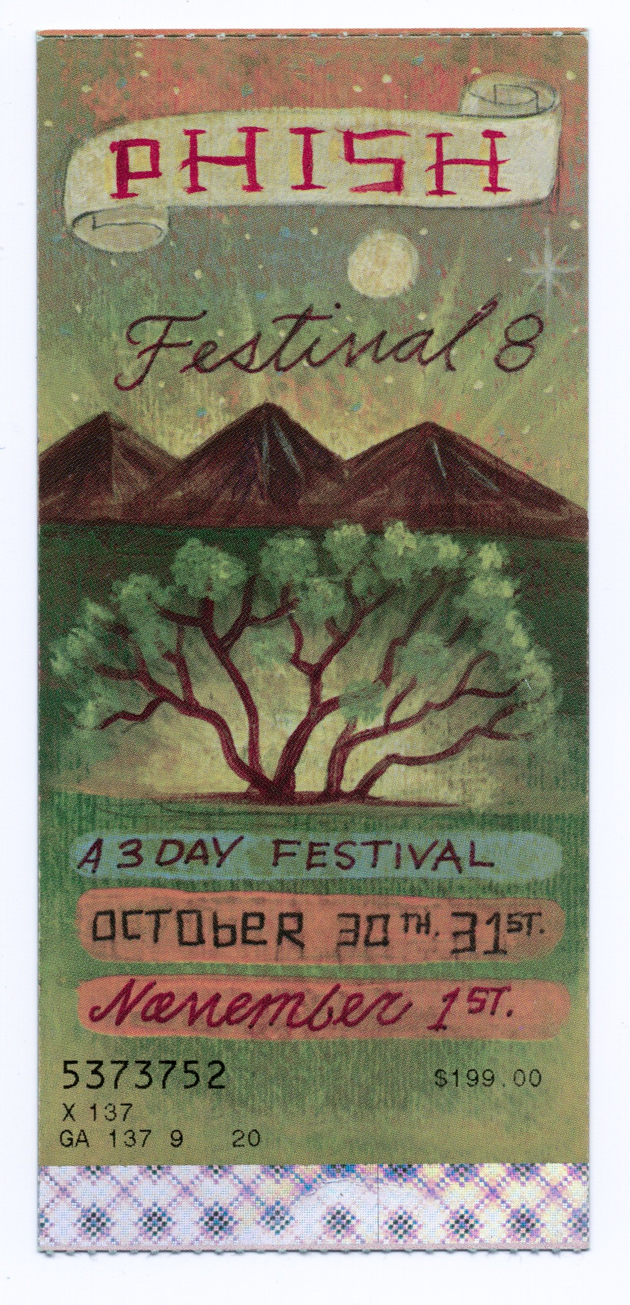 Ticket for 2009-11-01 at Festival 8