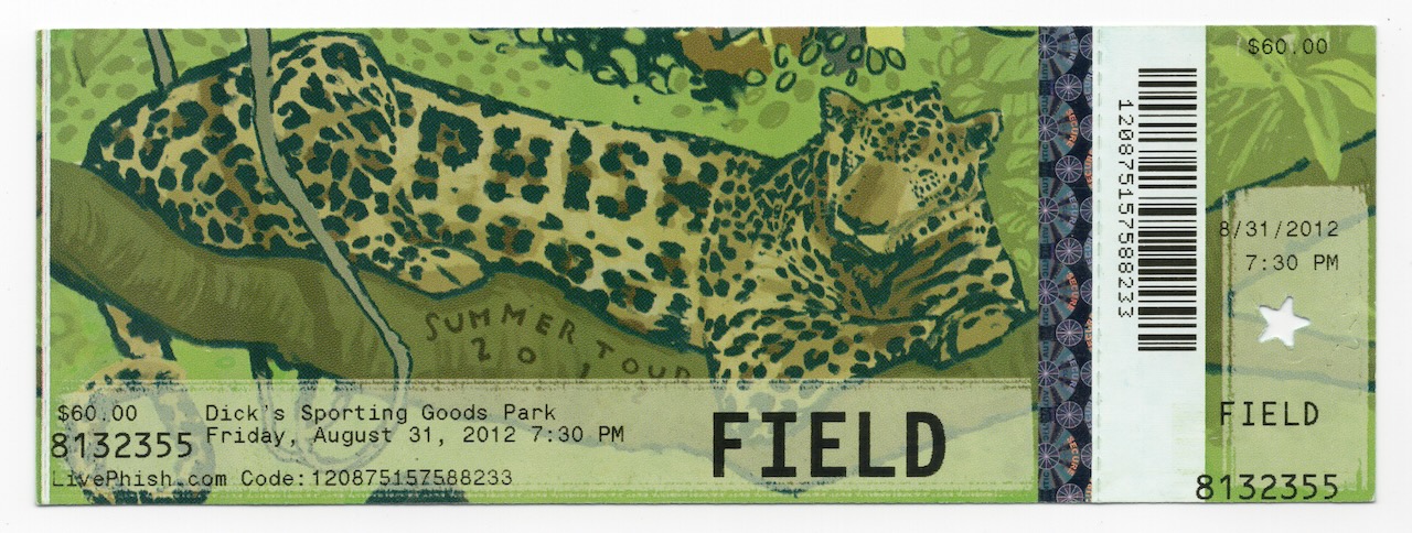 Ticket for 2012-08-31 at Dick'S Sporting Goods Park