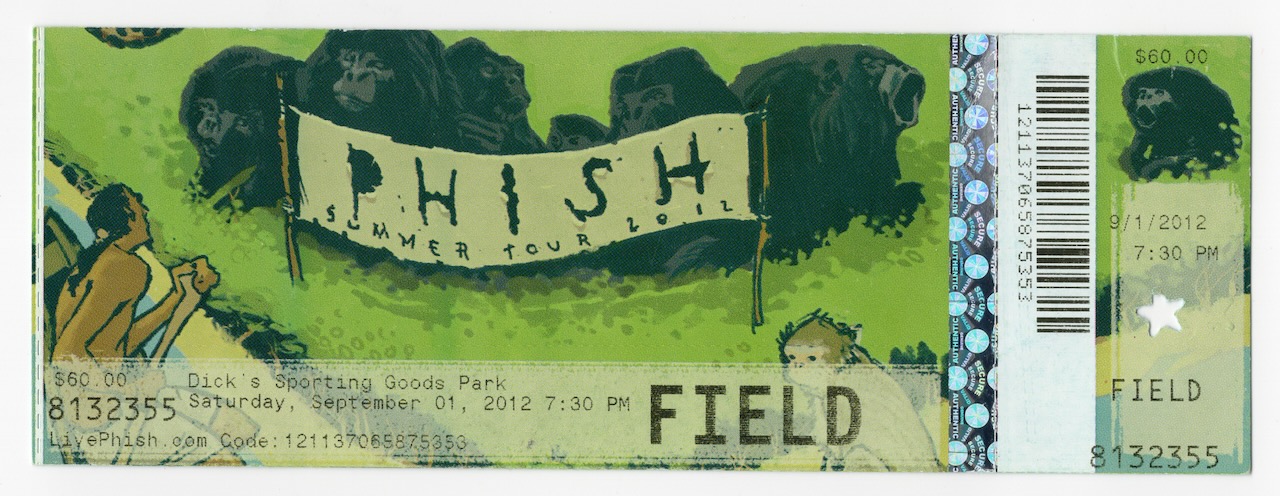 Ticket for 2012-09-01 at Dick'S Sporting Goods Park