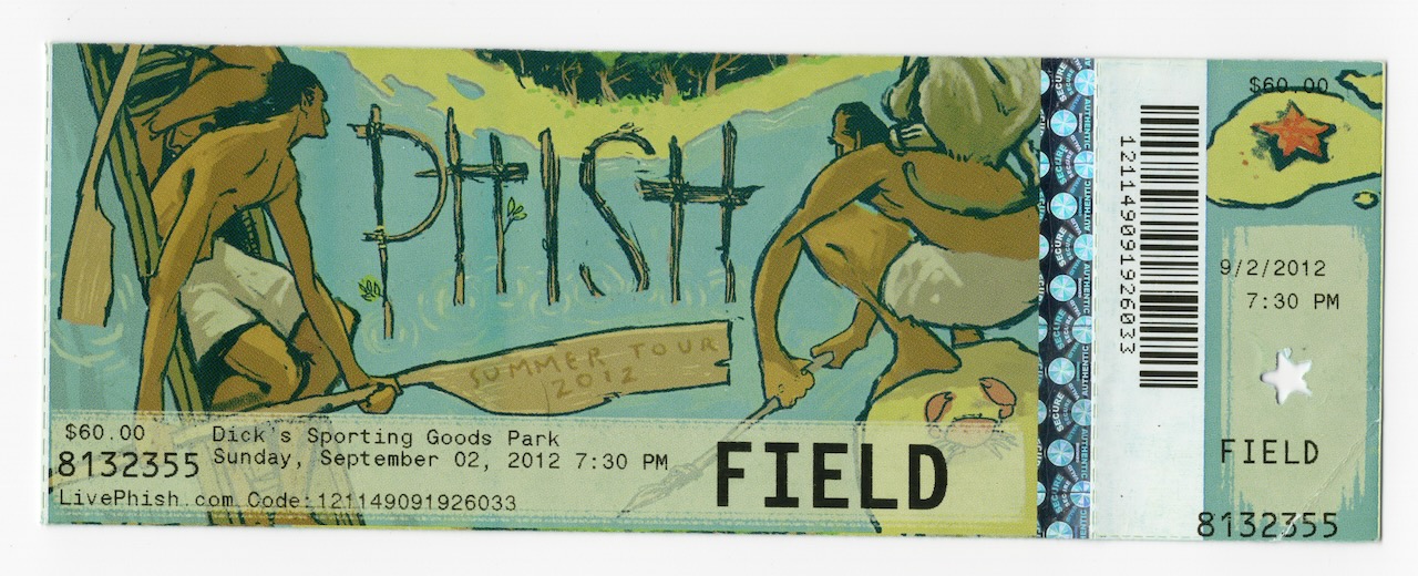 Ticket for 2012-09-02 at Dick'S Sporting Goods Park