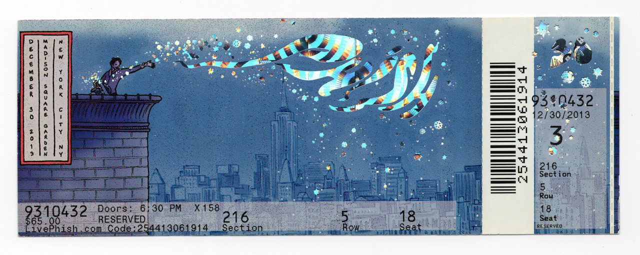 Ticket for 2013-12-30 at Madison Square Garden