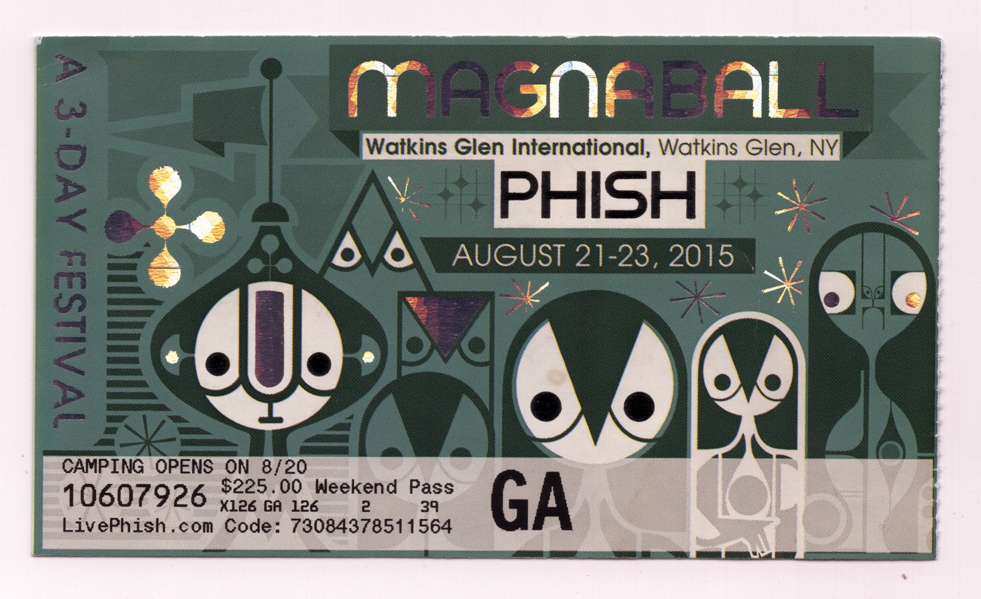 Ticket for 2015-08-22 at Magnaball