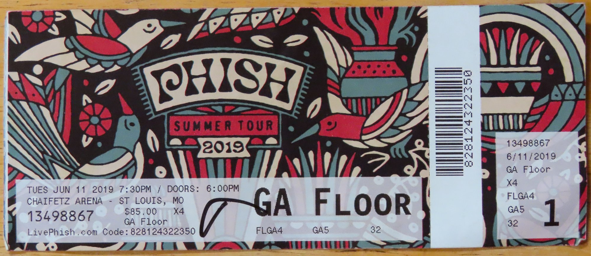 Ticket for 2019-06-11 at Chaifetz Arena
