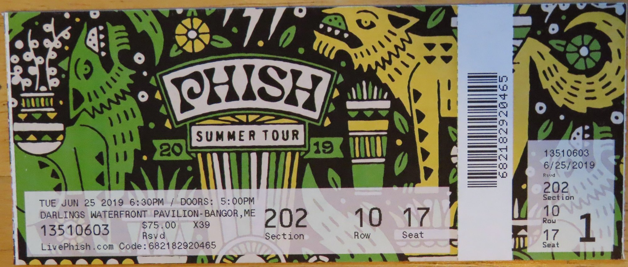 Ticket for 2019-06-25 at Darling's Waterfront Pavilion