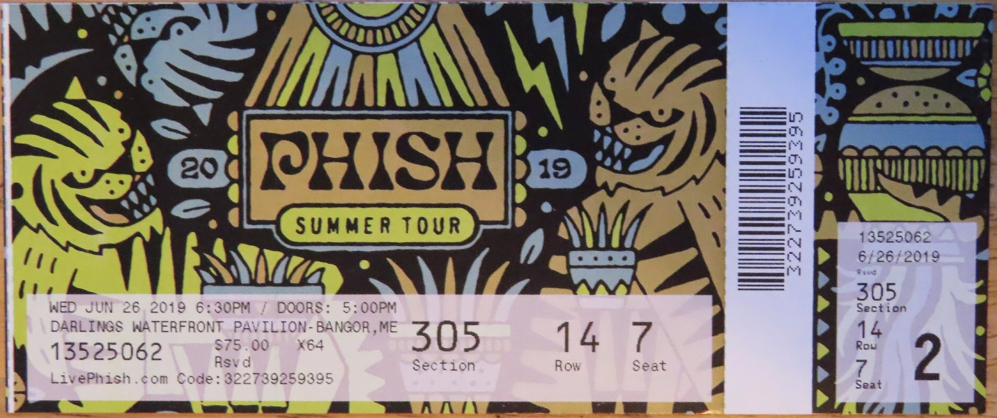Ticket for 2019-06-26 at Darling's Waterfront Pavilion