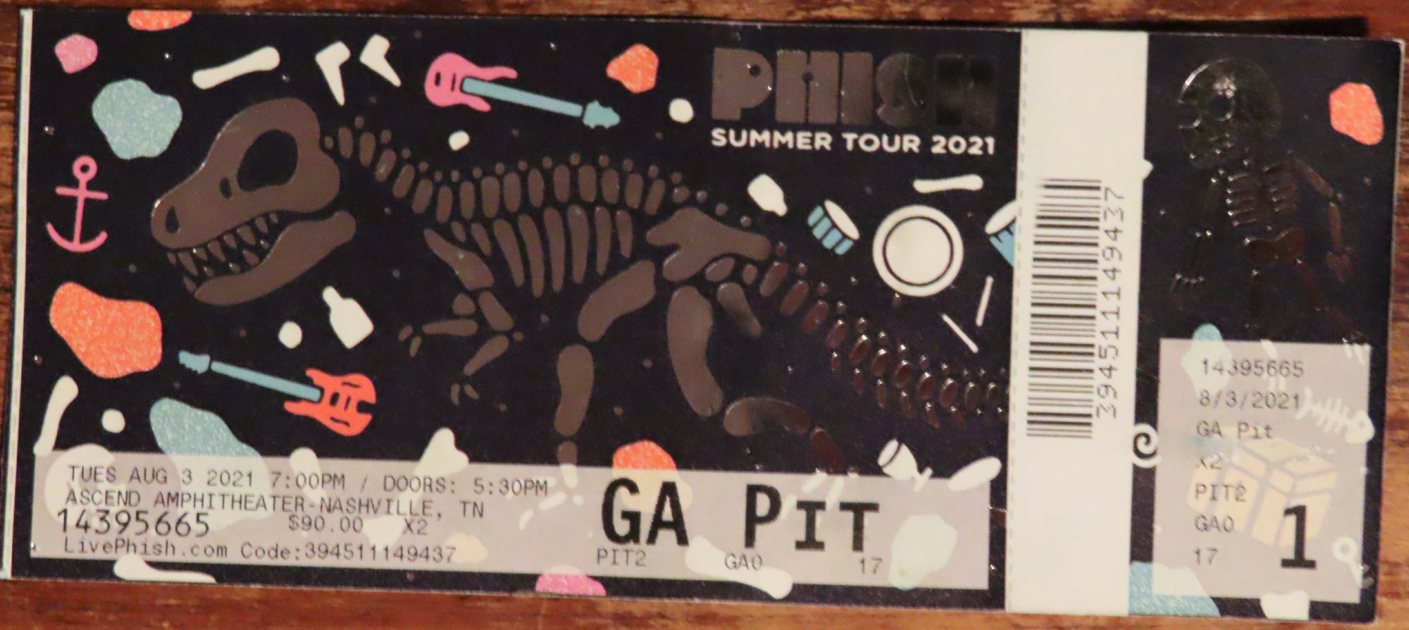 Ticket for 2021-08-03 at Ascend Amphitheater
