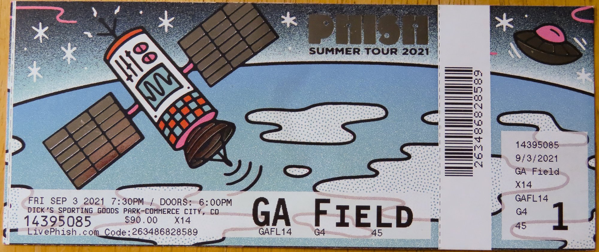 Ticket for 2021-09-03 at Dick's Sporting Goods Park