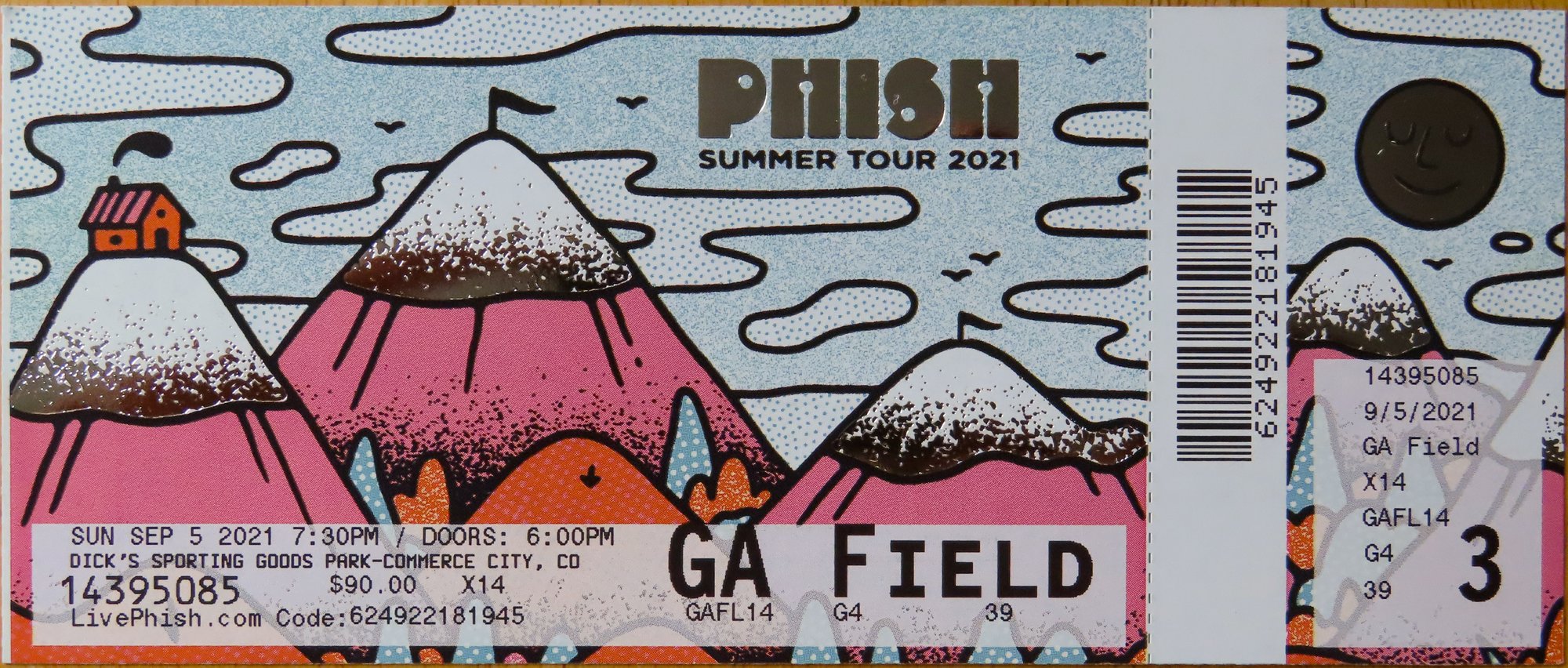 Ticket for 2021-09-05 at Dick's Sporting Goods Park