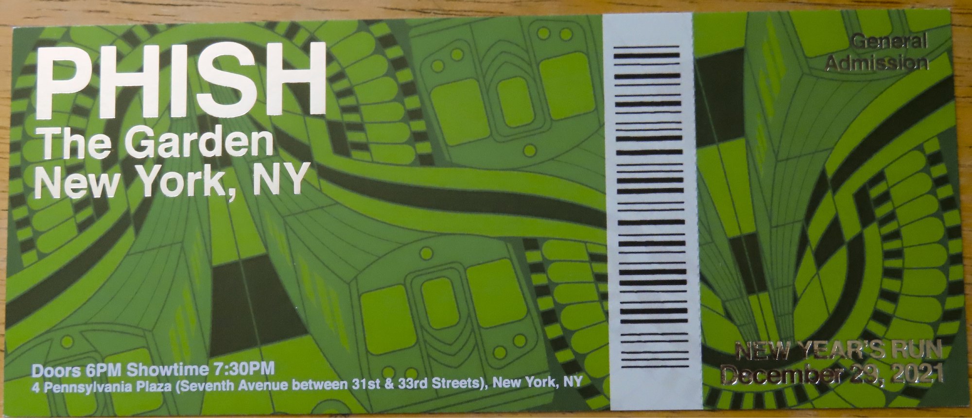 Ticket for 2022-04-20 at Madison Square Garden