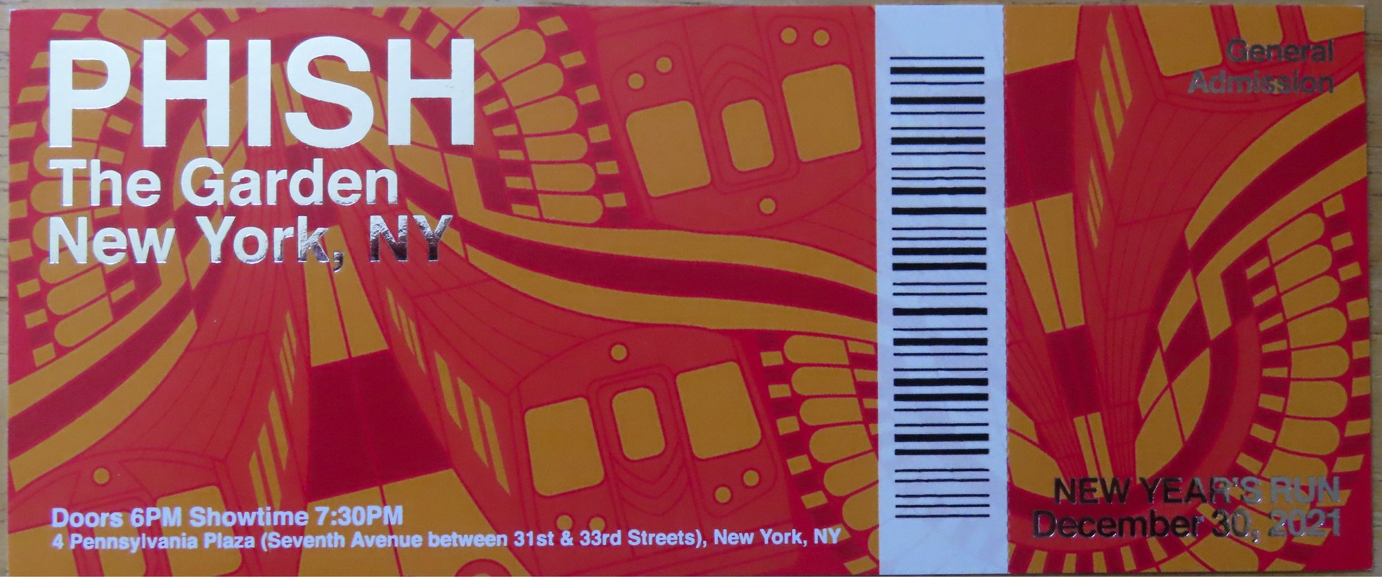Ticket for 2022-04-21 at Madison Square Garden