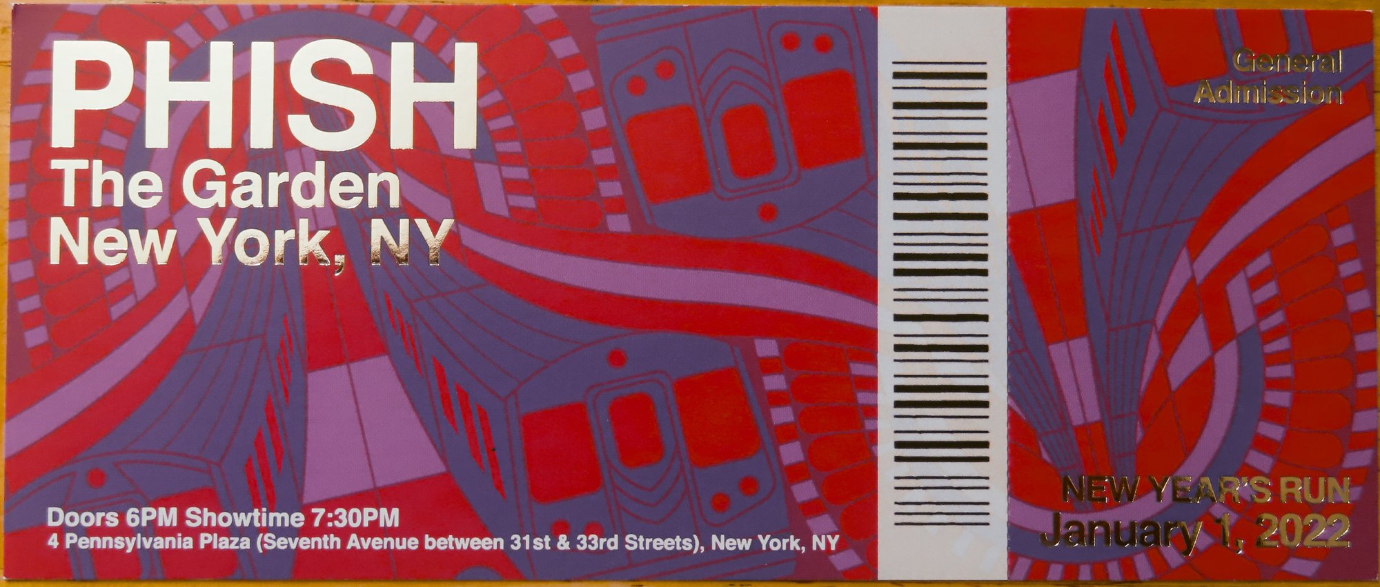 Ticket for 2022-04-23 at Madison Square Garden