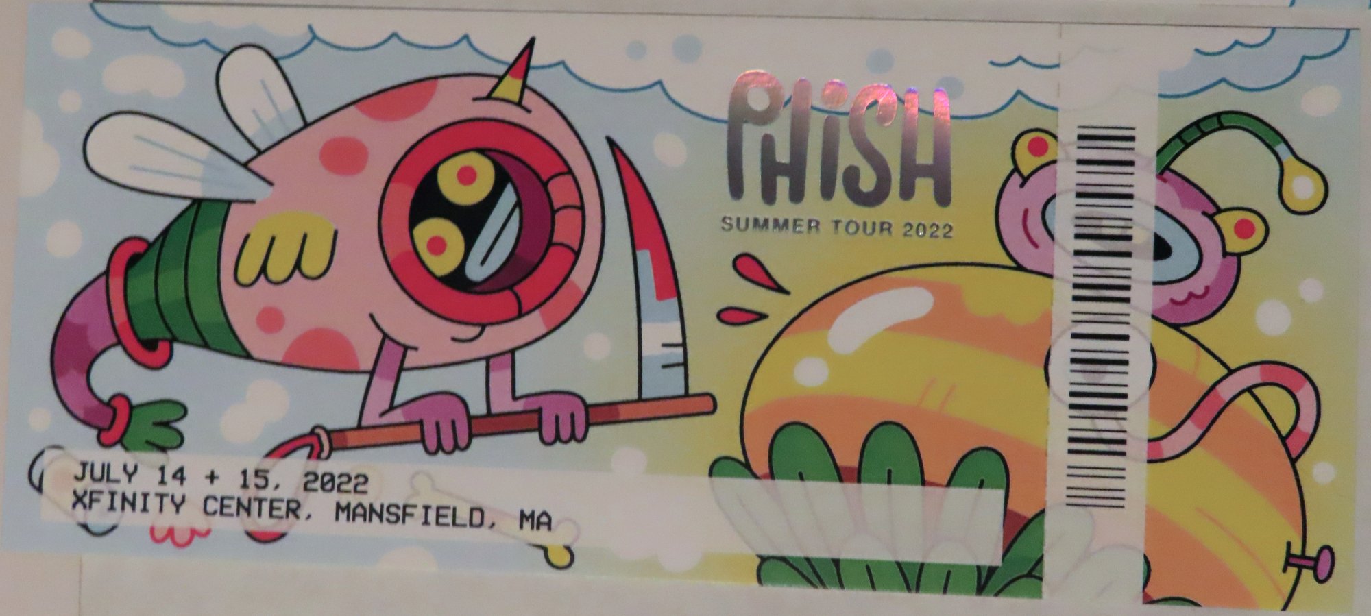 Ticket for 2022-07-14 at Xfinity Center