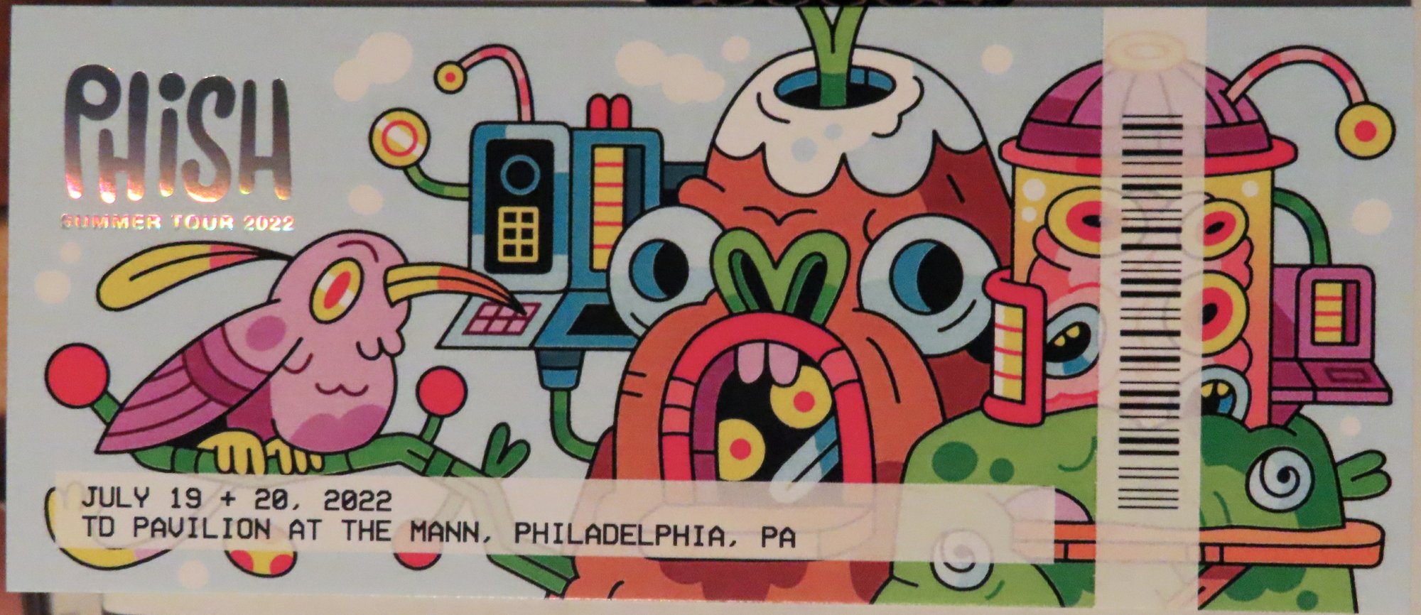 Ticket for 2022-07-19 at TD Pavilion at the Mann