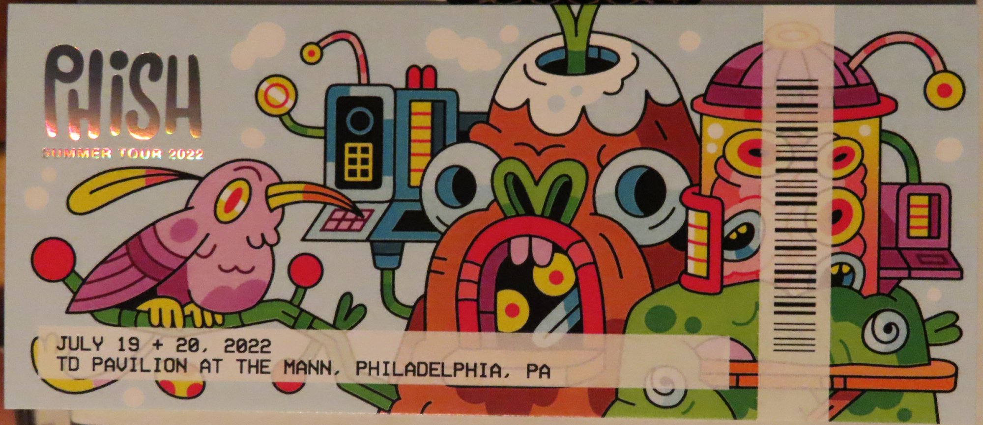 Ticket for 2022-07-20 at TD Pavilion at the Mann