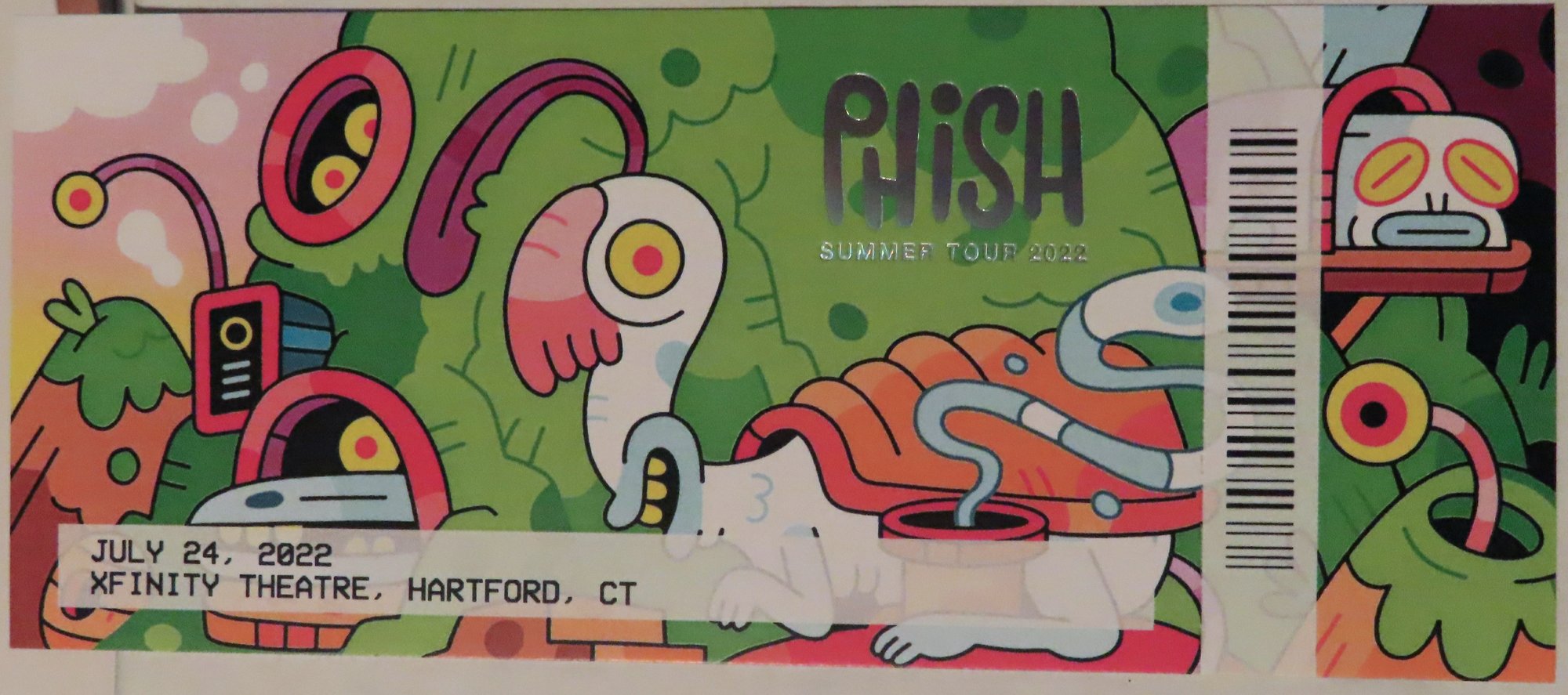 Ticket for 2022-07-24 at Xfinity Theatre