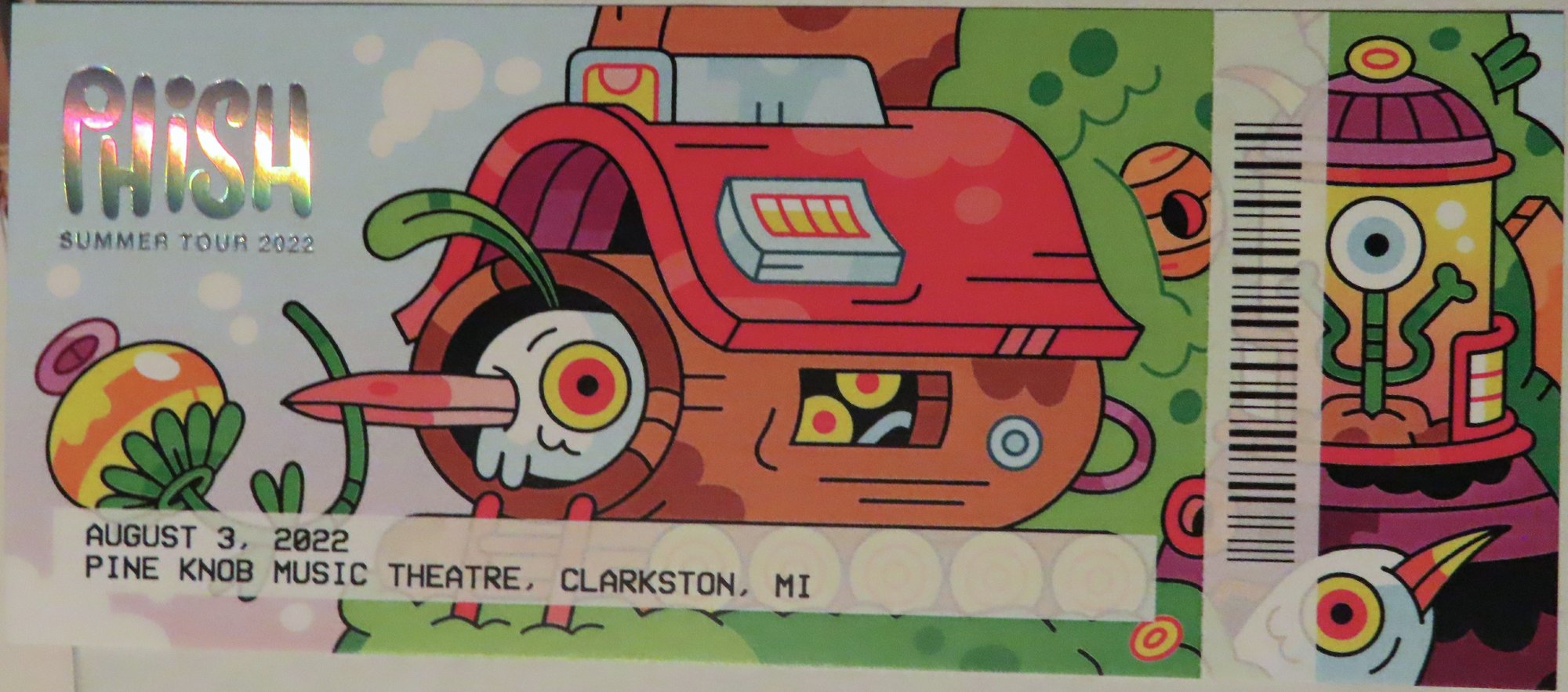 Ticket for 2022-08-03 at Pine Knob Music Theatre